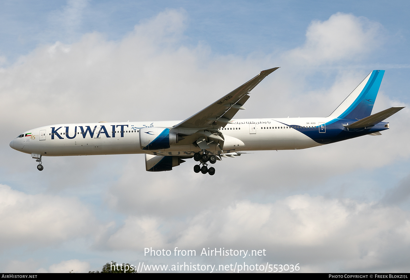 Aircraft Photo of 9K-AOD | Boeing 777-300/ER | Kuwait Airways | AirHistory.net #553036