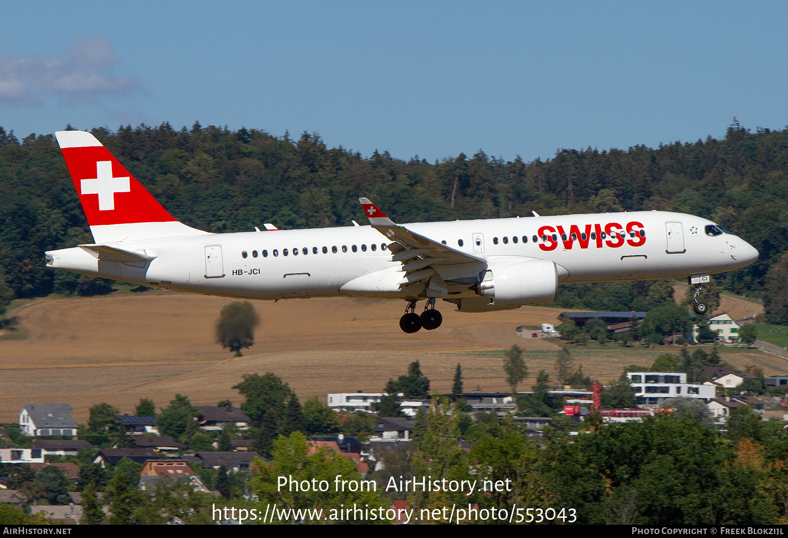 Aircraft Photo of HB-JCI | Bombardier CSeries CS300 (BD-500-1A11) | Swiss International Air Lines | AirHistory.net #553043