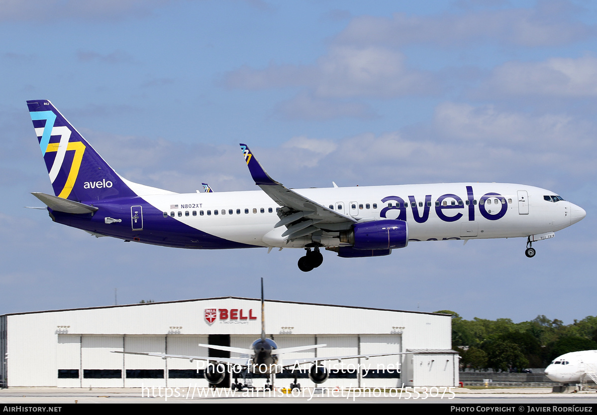 Aircraft Photo of N802XT | Boeing 737-8F2 | Avelo Airlines | AirHistory.net #553075