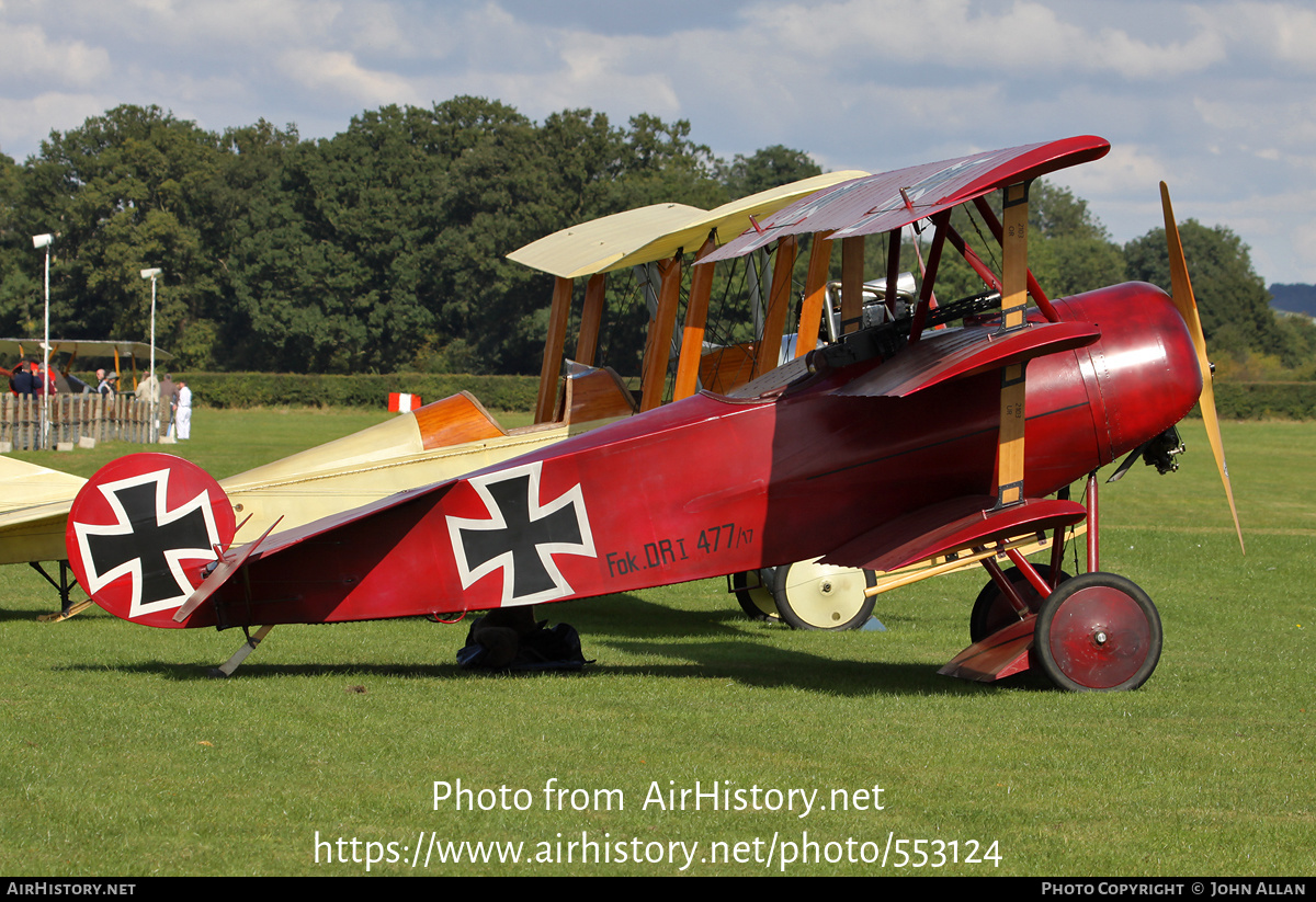 Aircraft Photo of G-FOKK / 477/17 | Fokker Dr.1 (replica) | Germany ...