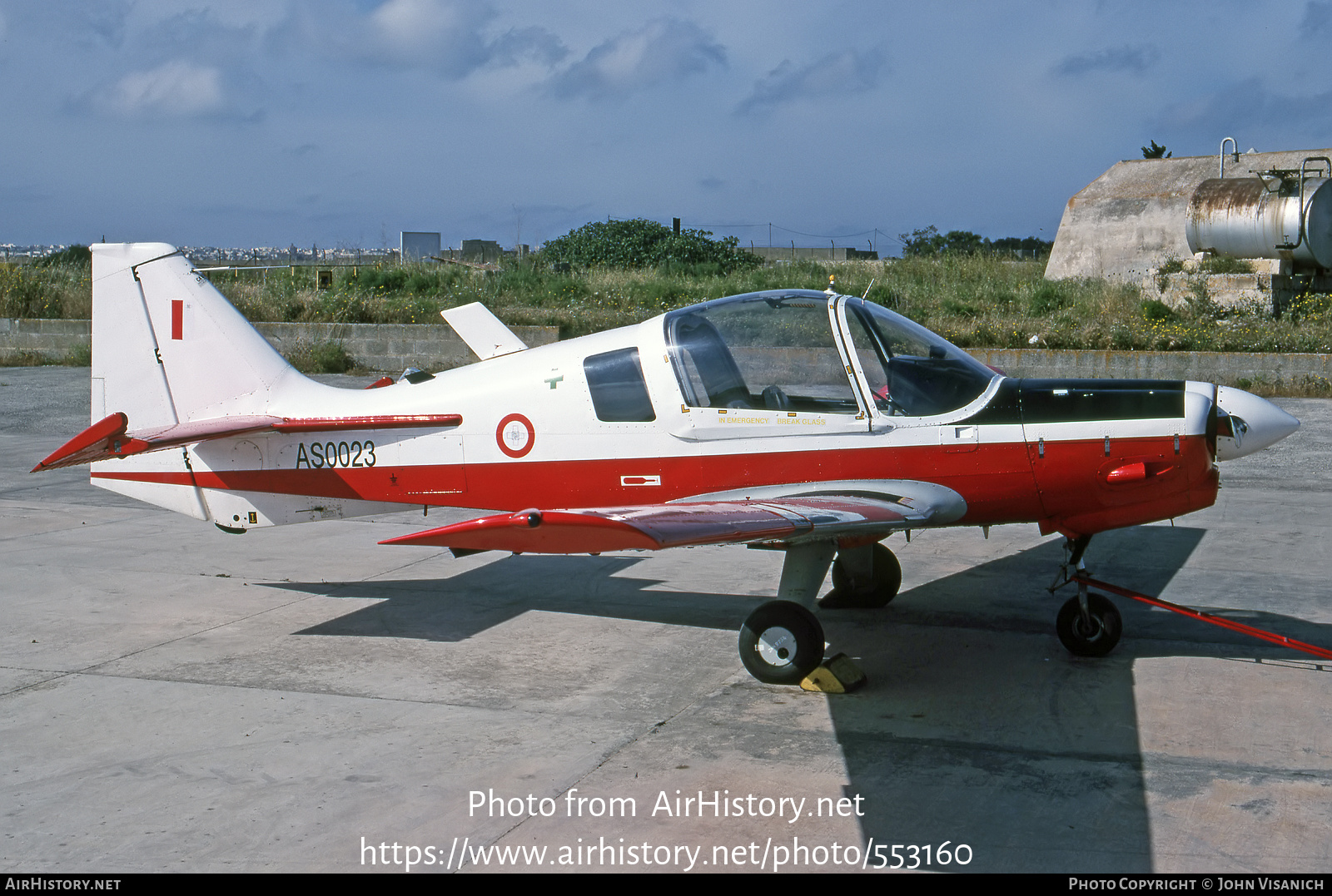 Aircraft Photo of AS0023 | Scottish Aviation Bulldog T1 | Malta - Air Force | AirHistory.net #553160