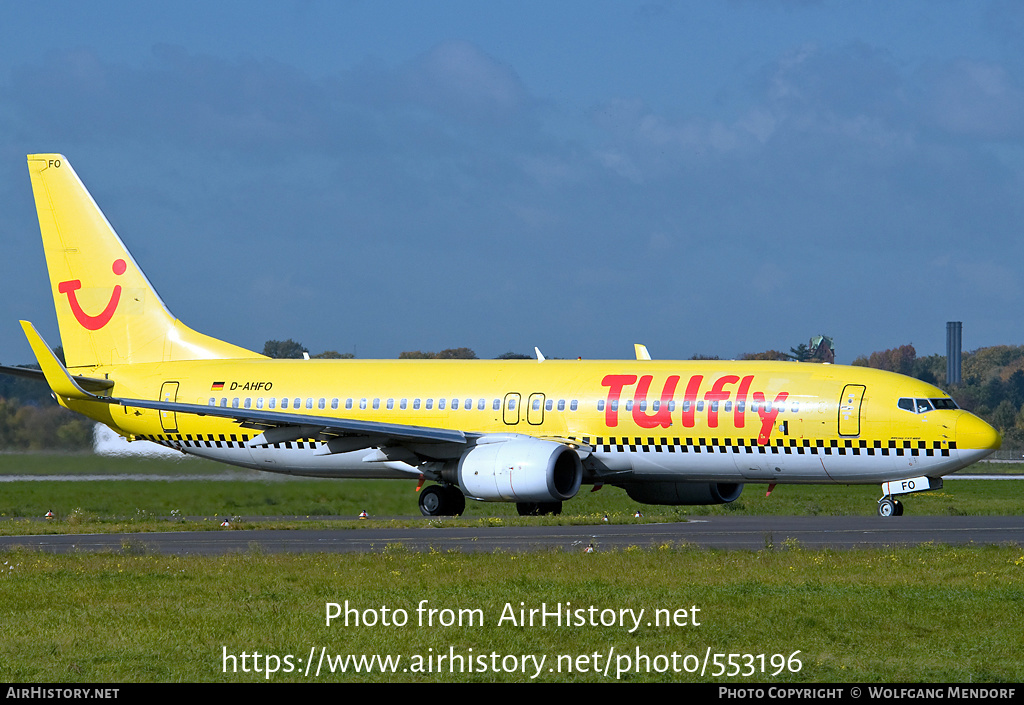 Aircraft Photo of D-AHFO | Boeing 737-8K5 | TUIfly | AirHistory.net #553196