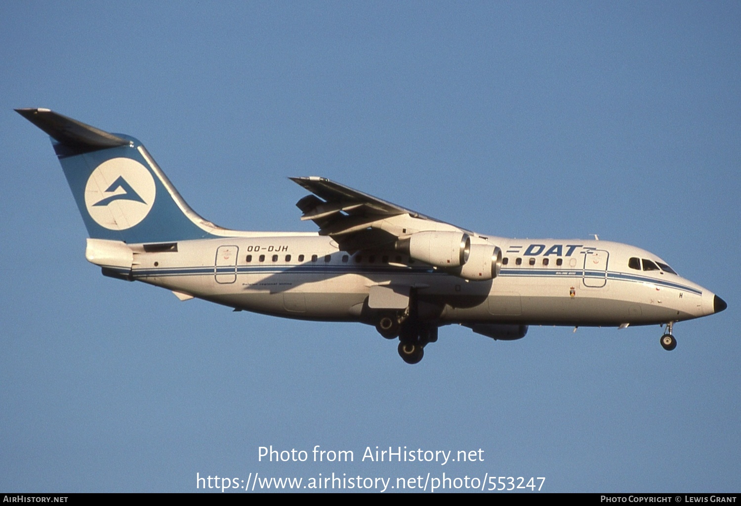 Aircraft Photo of OO-DJH | British Aerospace BAe-146-200 | Delta Air Transport - DAT | AirHistory.net #553247