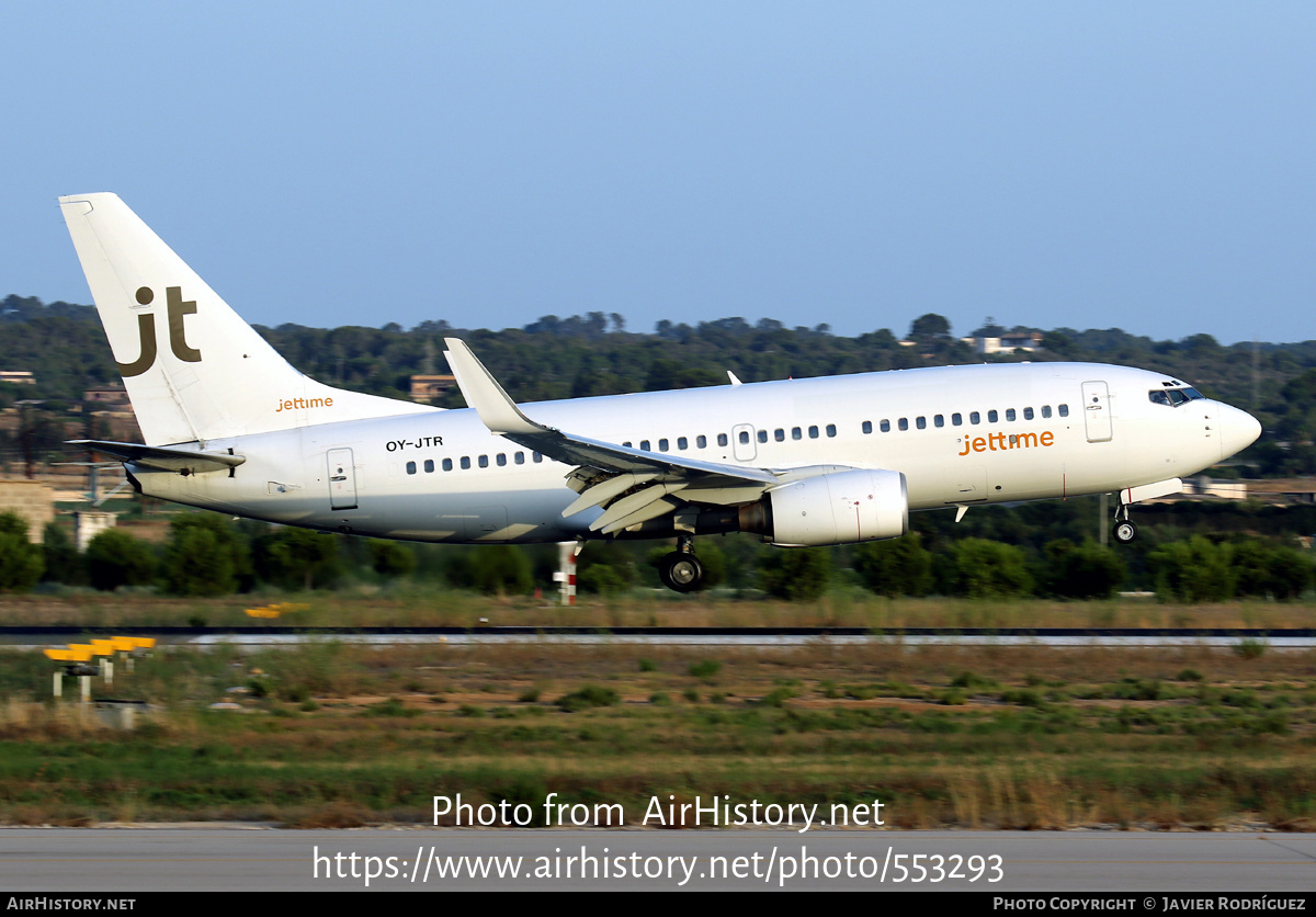 Aircraft Photo of OY-JTR | Boeing 737-73A | Jettime | AirHistory.net #553293