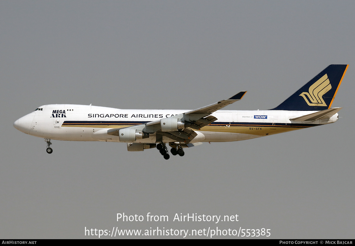 Aircraft Photo of 9V-SFK | Boeing 747-412F/SCD | Singapore Airlines Cargo | AirHistory.net #553385