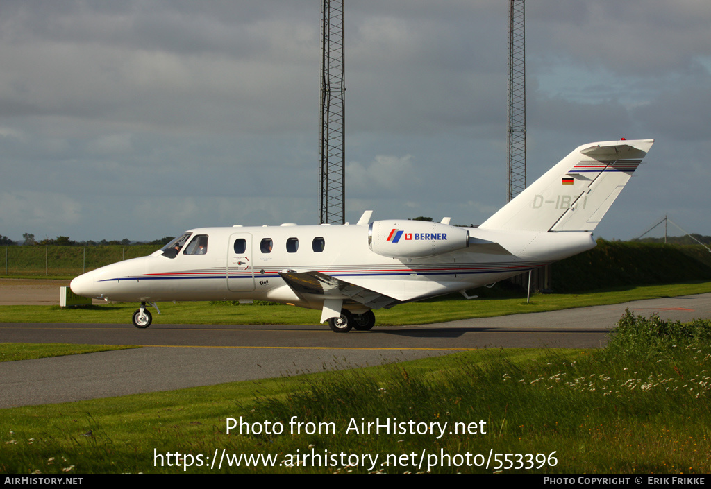 Aircraft Photo of D-IBTI | Cessna 525 CitationJet CJ1+ | Berner Group | AirHistory.net #553396