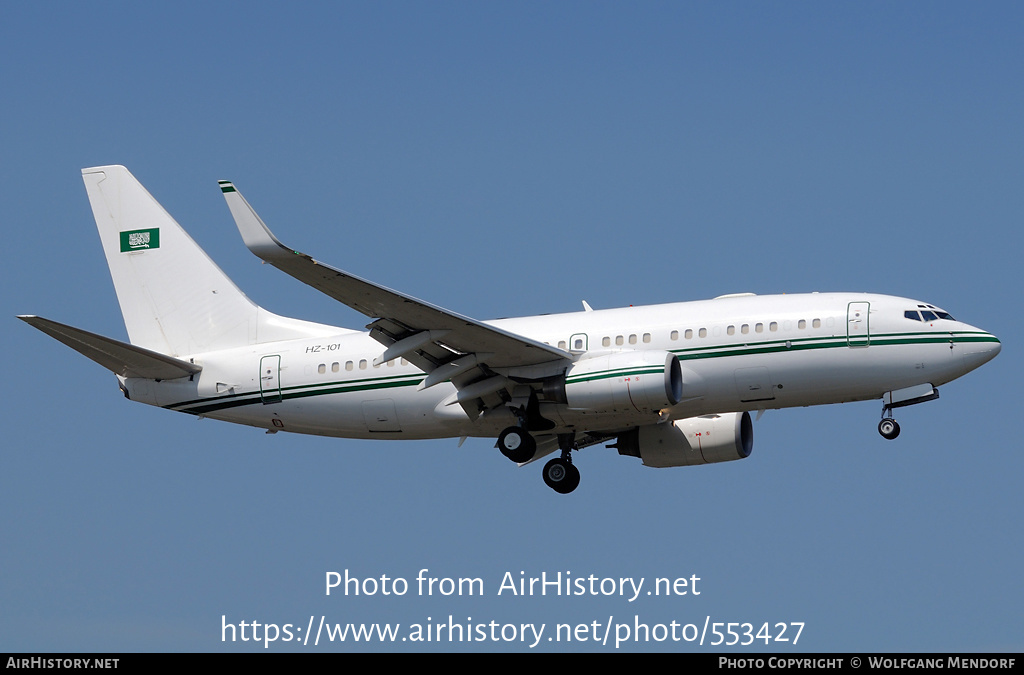 Aircraft Photo of HZ-101 | Boeing 737-7DP BBJ | Saudi Arabia - Air Force | AirHistory.net #553427