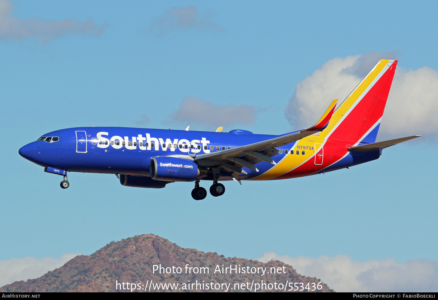 Aircraft Photo of N7873A | Boeing 737-7Q8 | Southwest Airlines | AirHistory.net #553436