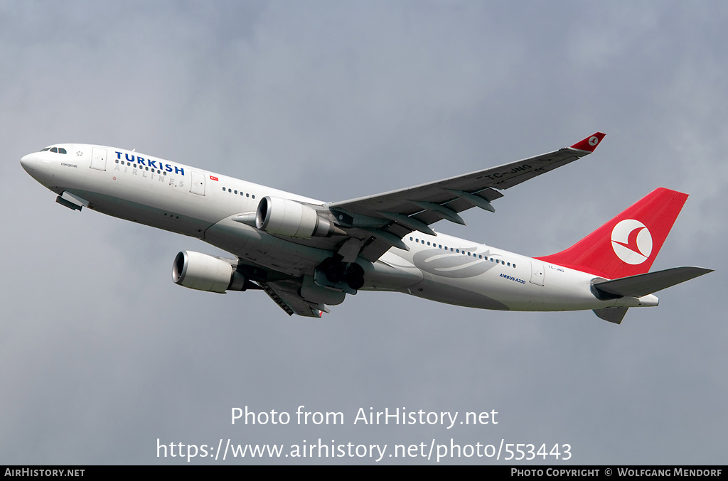 Aircraft Photo of TC-JNG | Airbus A330-203 | Turkish Airlines | AirHistory.net #553443