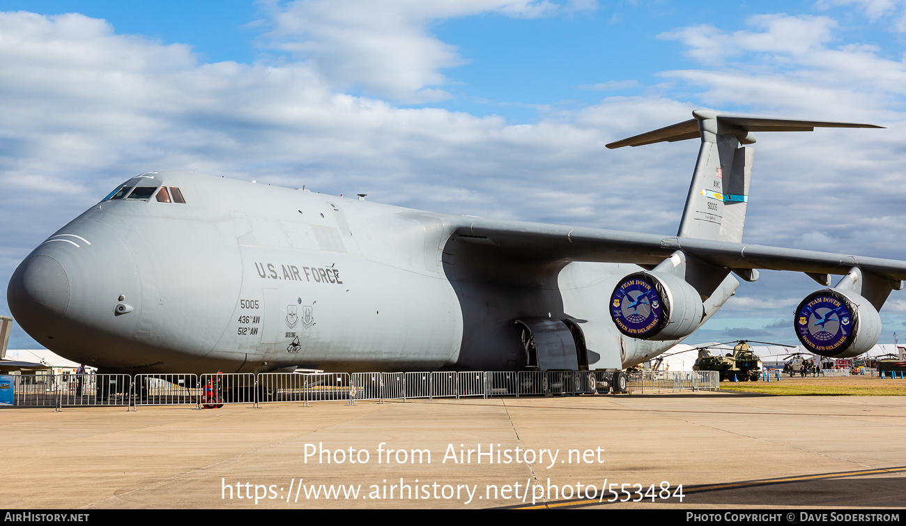 Aircraft Photo of 85-0005 / 50005 | Lockheed C-5M Super Galaxy (L-500) | USA - Air Force | AirHistory.net #553484