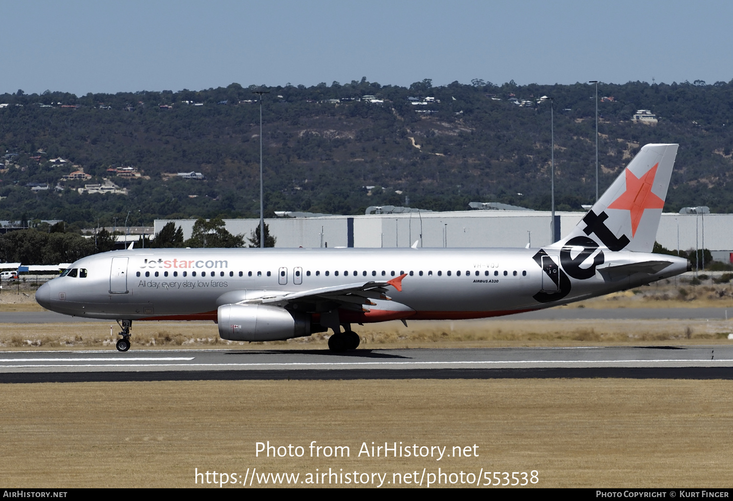 Aircraft Photo of VH-VQJ | Airbus A320-232 | Jetstar Airways | AirHistory.net #553538