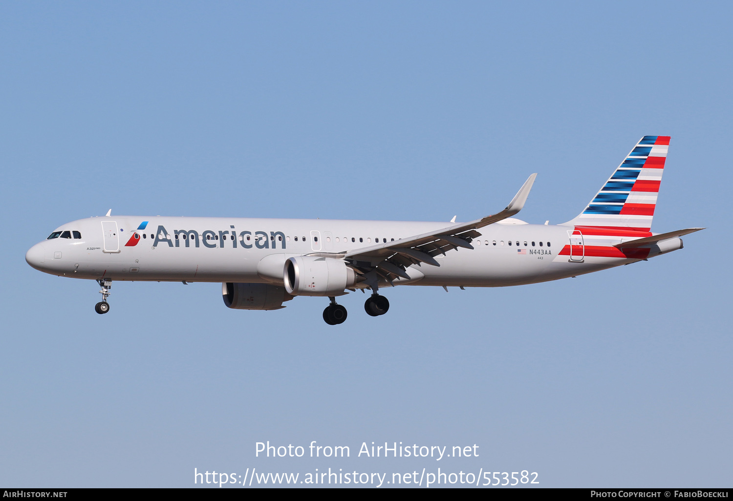 Aircraft Photo of N443AA | Airbus A321-253NX | American Airlines | AirHistory.net #553582