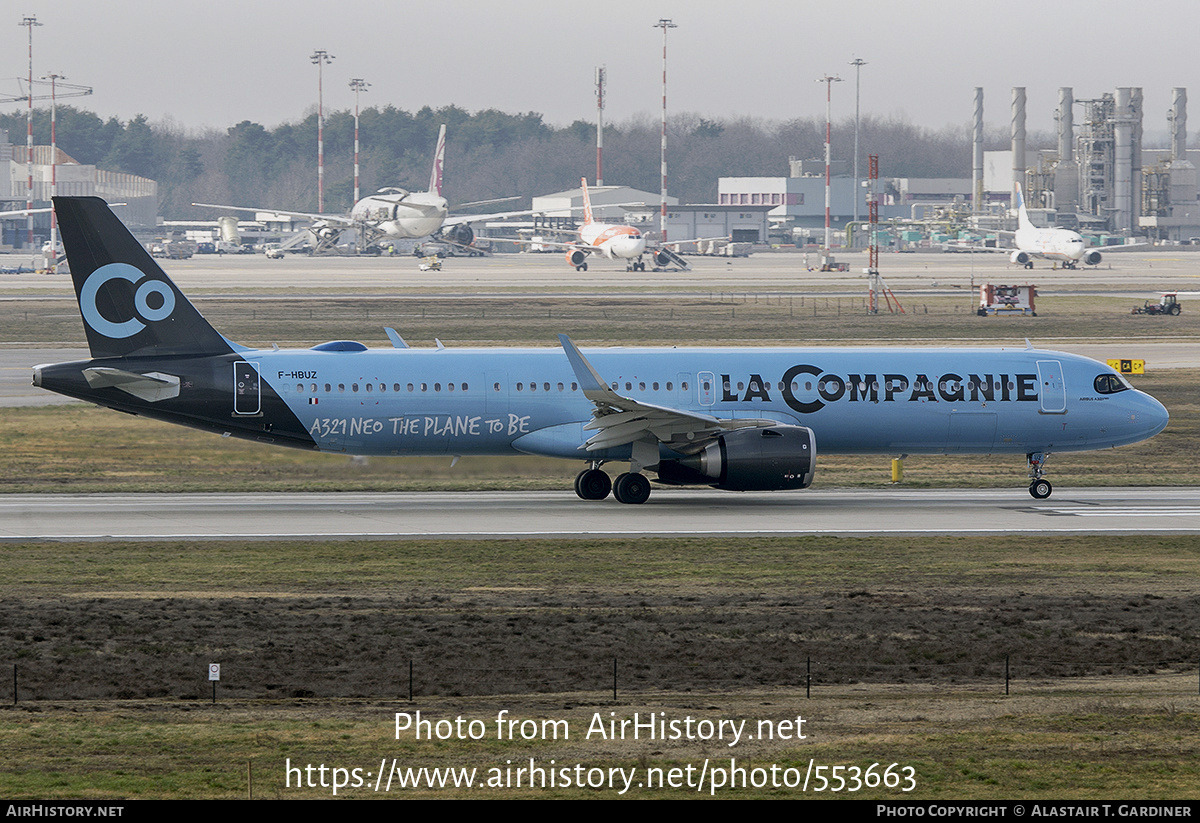 Aircraft Photo of F-HBUZ | Airbus A321-251NX | La Compagnie | AirHistory.net #553663