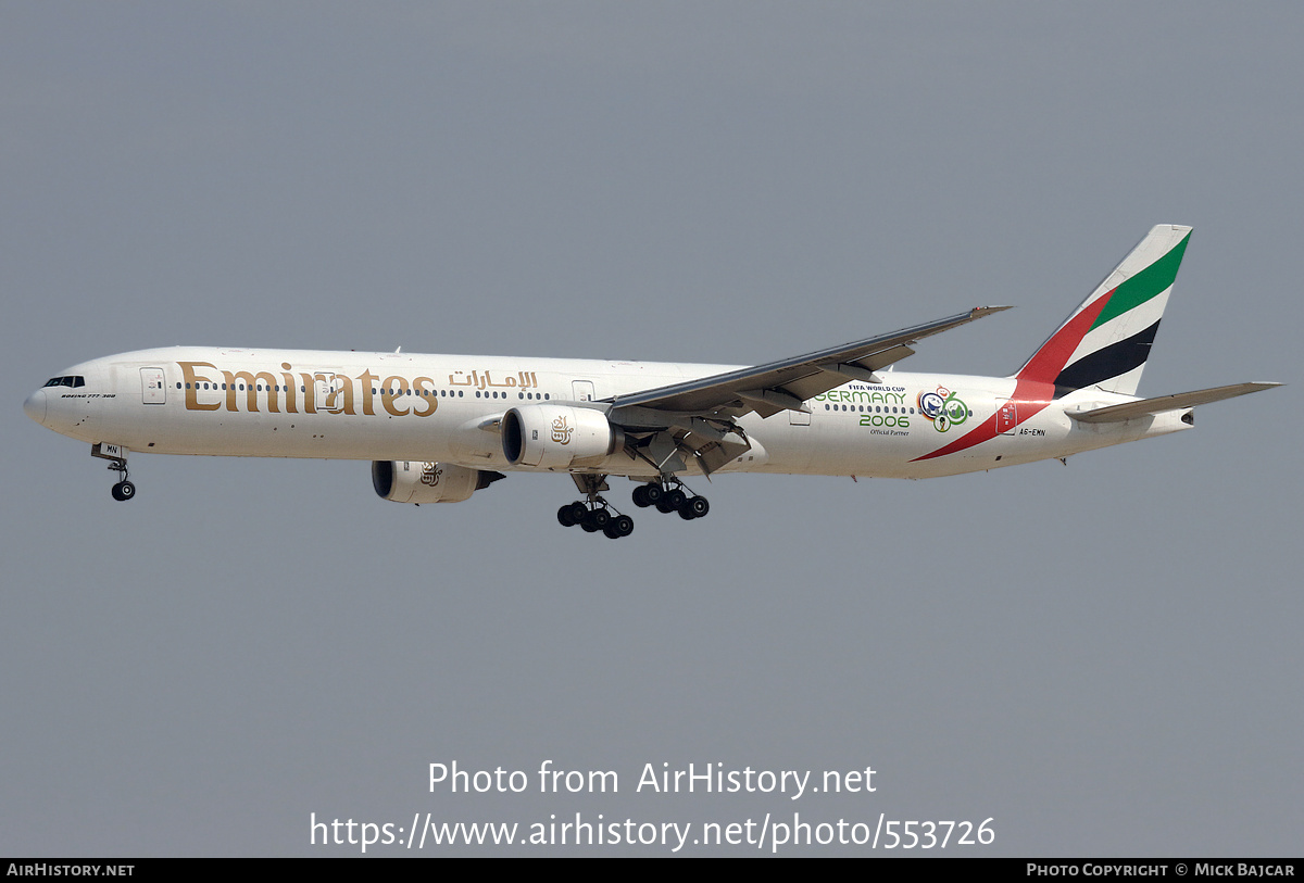 Aircraft Photo of A6-EMN | Boeing 777-31H | Emirates | AirHistory.net #553726