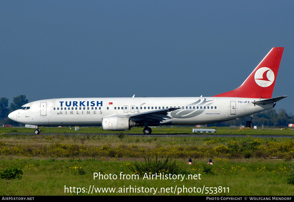 Aircraft Photo of TC-JFZ | Boeing 737-8F2 | Turkish Airlines | AirHistory.net #553811