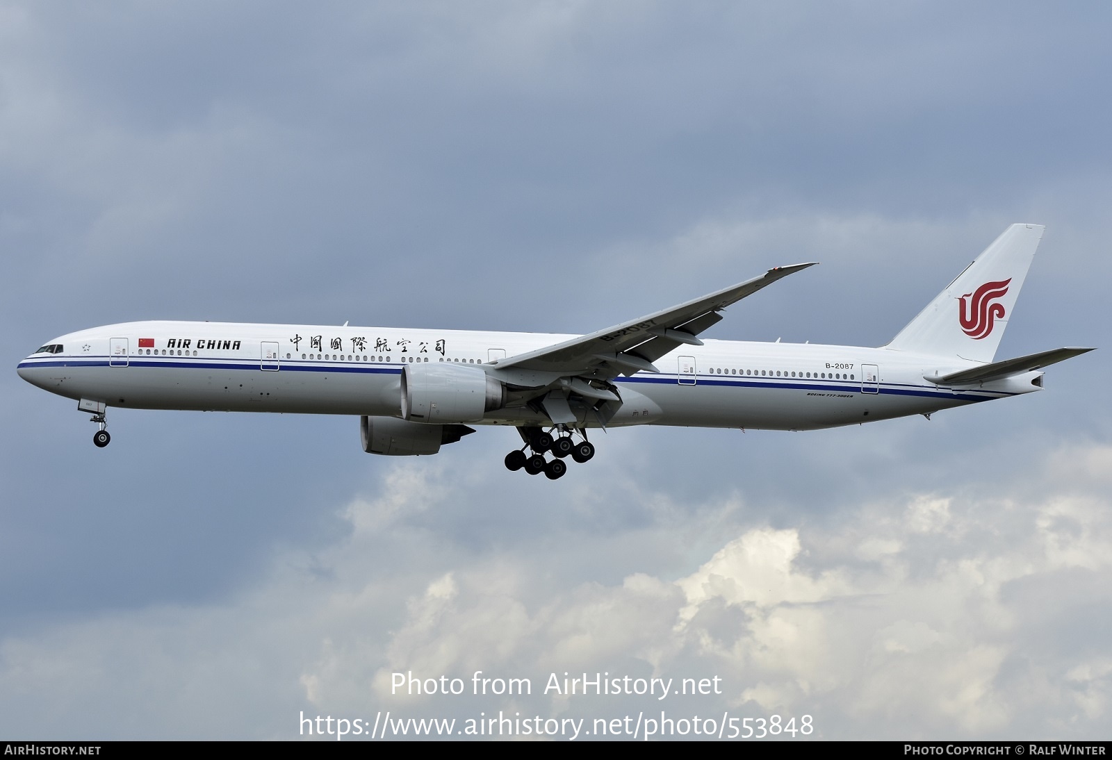 Aircraft Photo of B-2087 | Boeing 777-39L/ER | Air China | AirHistory.net #553848