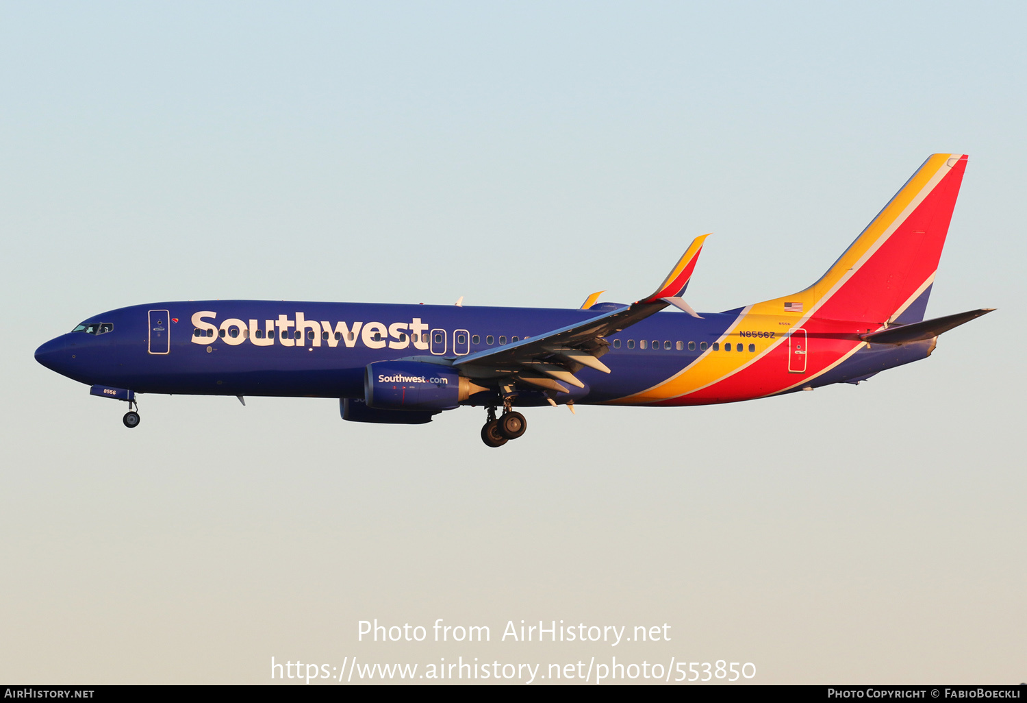 Aircraft Photo of N8556Z | Boeing 737-8H4 | Southwest Airlines | AirHistory.net #553850