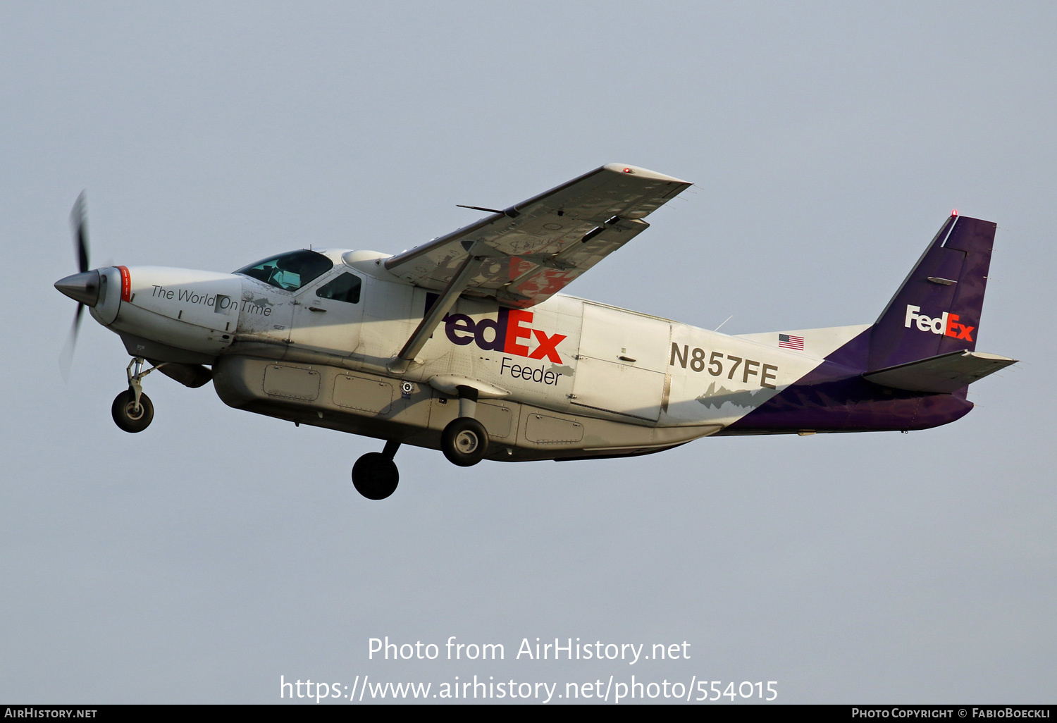 Aircraft Photo of N857FE | Cessna 208B Super Cargomaster | FedEx Feeder | AirHistory.net #554015