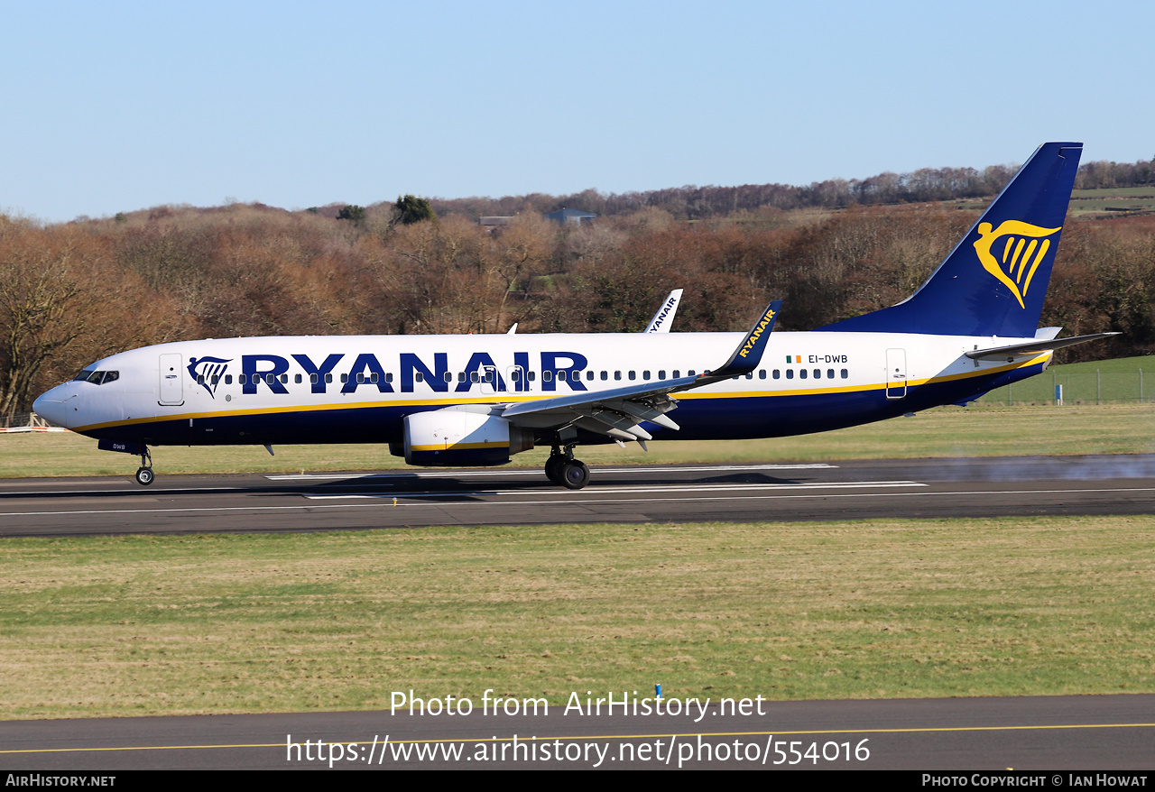 Aircraft Photo of EI-DWB | Boeing 737-8AS | Ryanair | AirHistory.net #554016