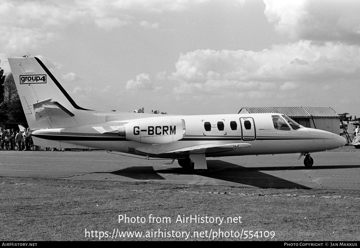 Aircraft Photo of G-BCRM | Cessna 500 Citation | Group 4 Aviation | AirHistory.net #554109