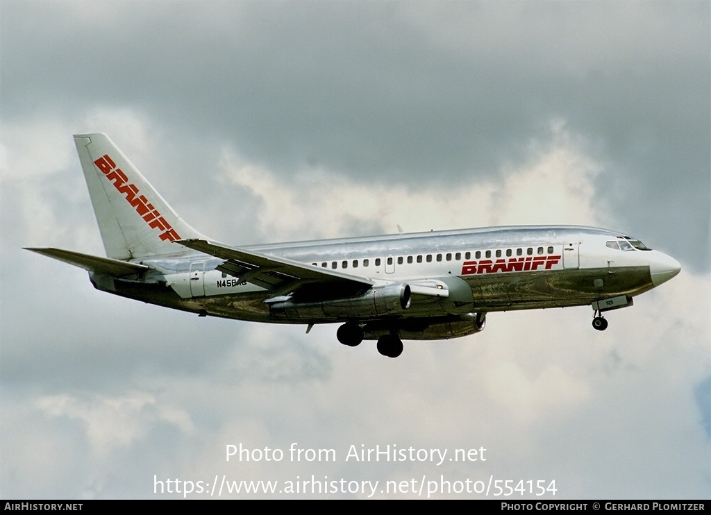 Aircraft Photo of N458AC | Boeing 737-2Q9/Adv | Braniff | AirHistory.net #554154