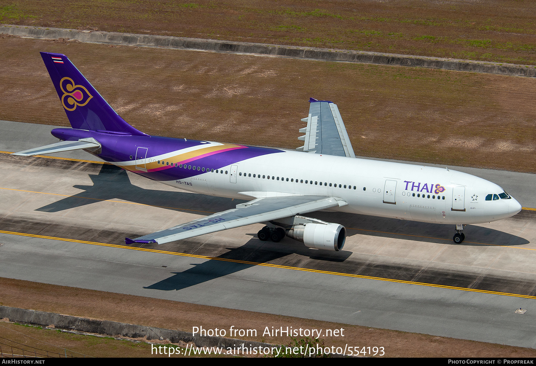 Aircraft Photo of HS-TAS | Airbus A300B4-622R | Thai Airways International | AirHistory.net #554193