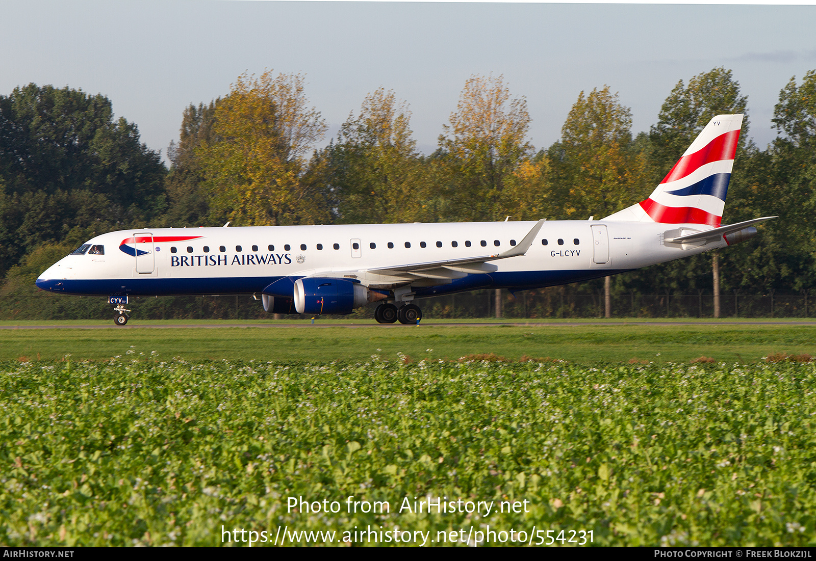 Aircraft Photo of G-LCYV | Embraer 190SR (ERJ-190-100SR) | British Airways | AirHistory.net #554231