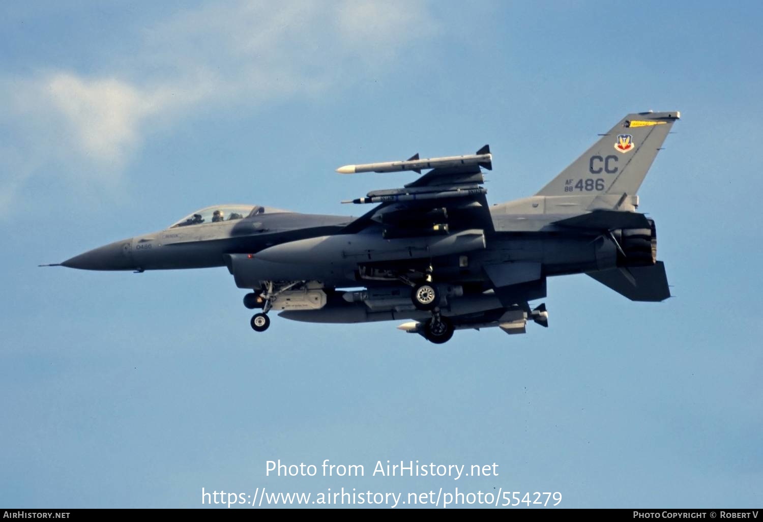 Aircraft Photo of 88-0486 | General Dynamics F-16CM Fighting Falcon | USA - Air Force | AirHistory.net #554279