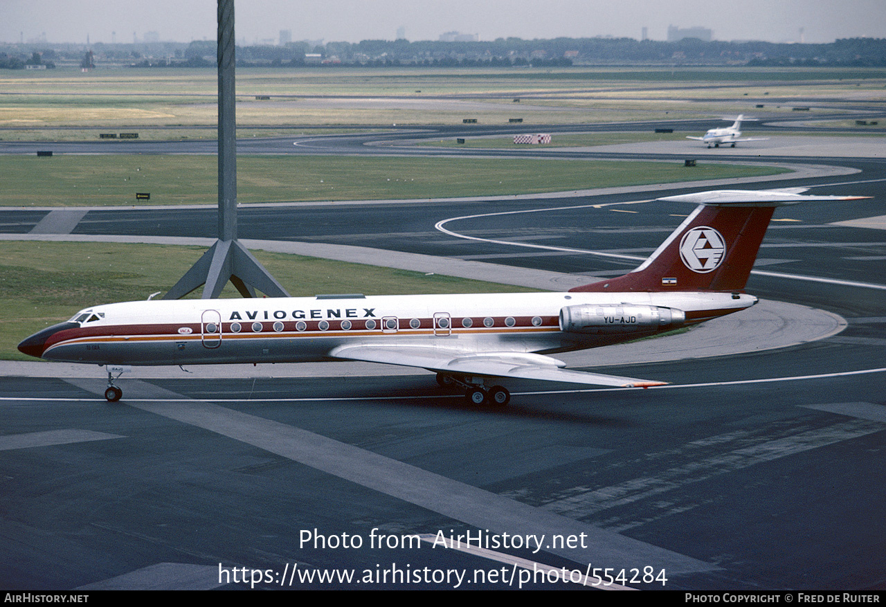 Aircraft Photo of YU-AJD | Tupolev Tu-134A | Aviogenex | AirHistory.net #554284