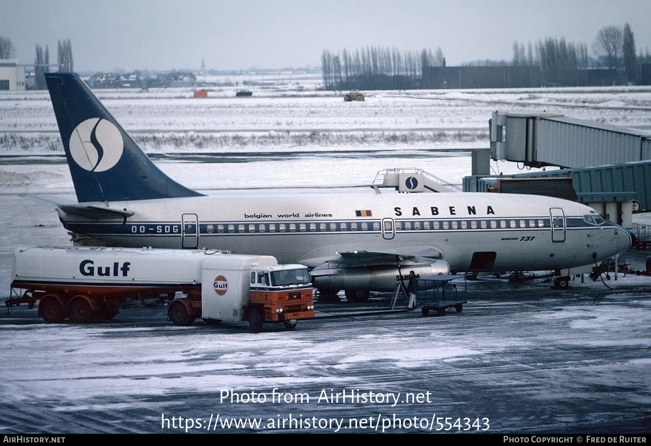 Aircraft Photo of OO-SDG | Boeing 737-229/Adv | Sabena | AirHistory.net #554343