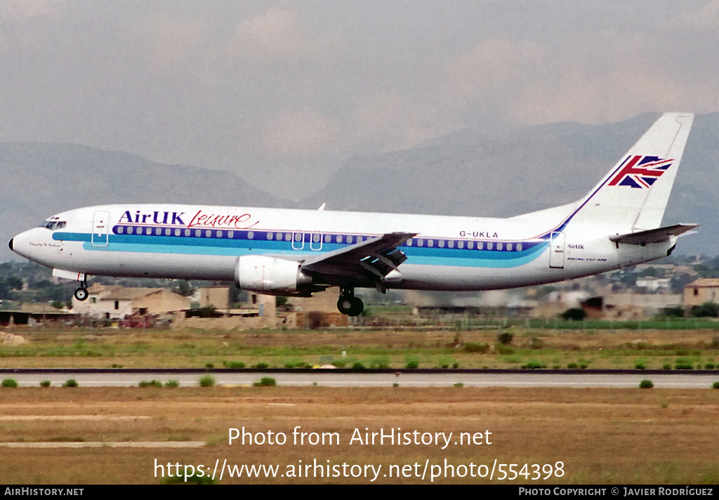 Aircraft Photo of G-UKLA | Boeing 737-4Y0 | Air UK Leisure | AirHistory.net #554398