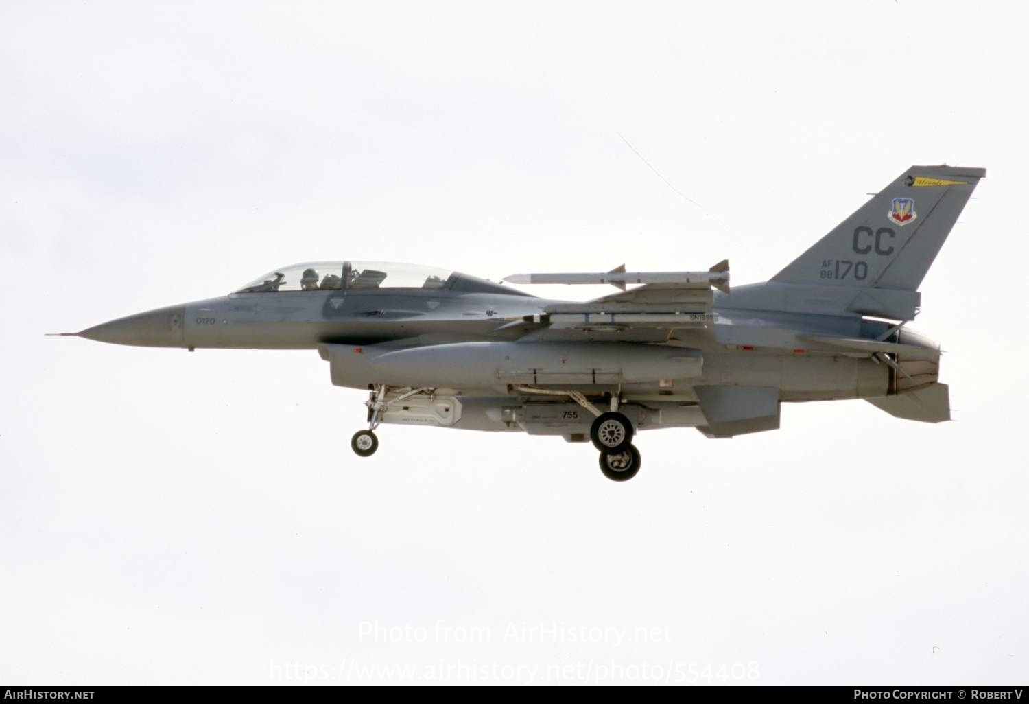 Aircraft Photo of 88-0170 | General Dynamics F-16D Fighting Falcon | USA - Air Force | AirHistory.net #554408