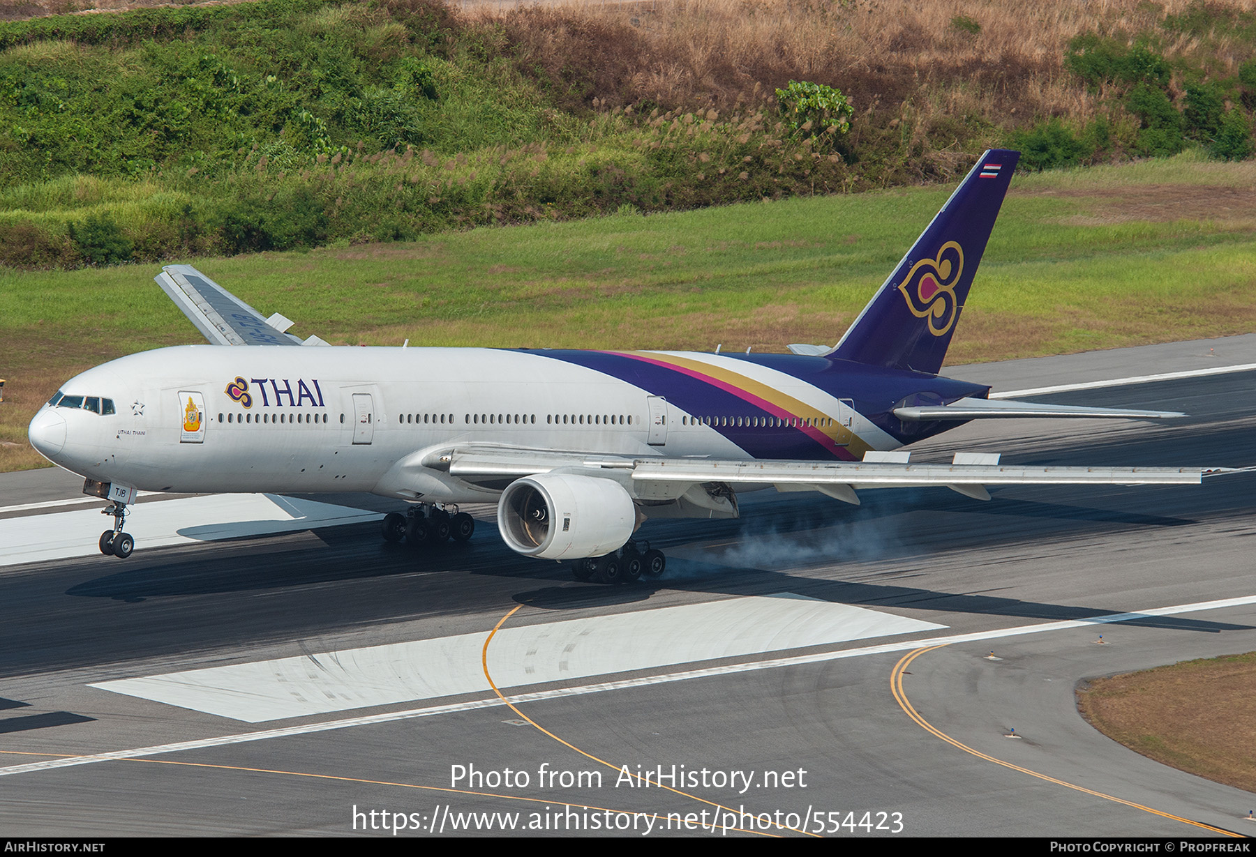 Aircraft Photo of HS-TJB | Boeing 777-2D7 | Thai Airways International | AirHistory.net #554423