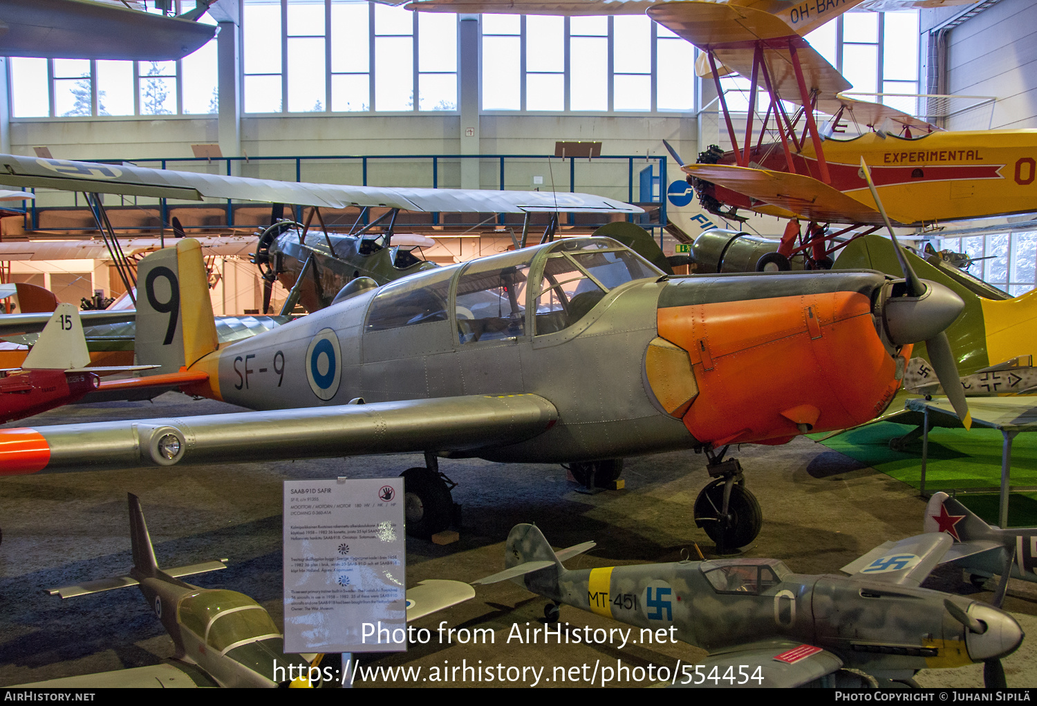 Aircraft Photo of SF-9 | Saab 91D Safir | Finland - Air Force | AirHistory.net #554454