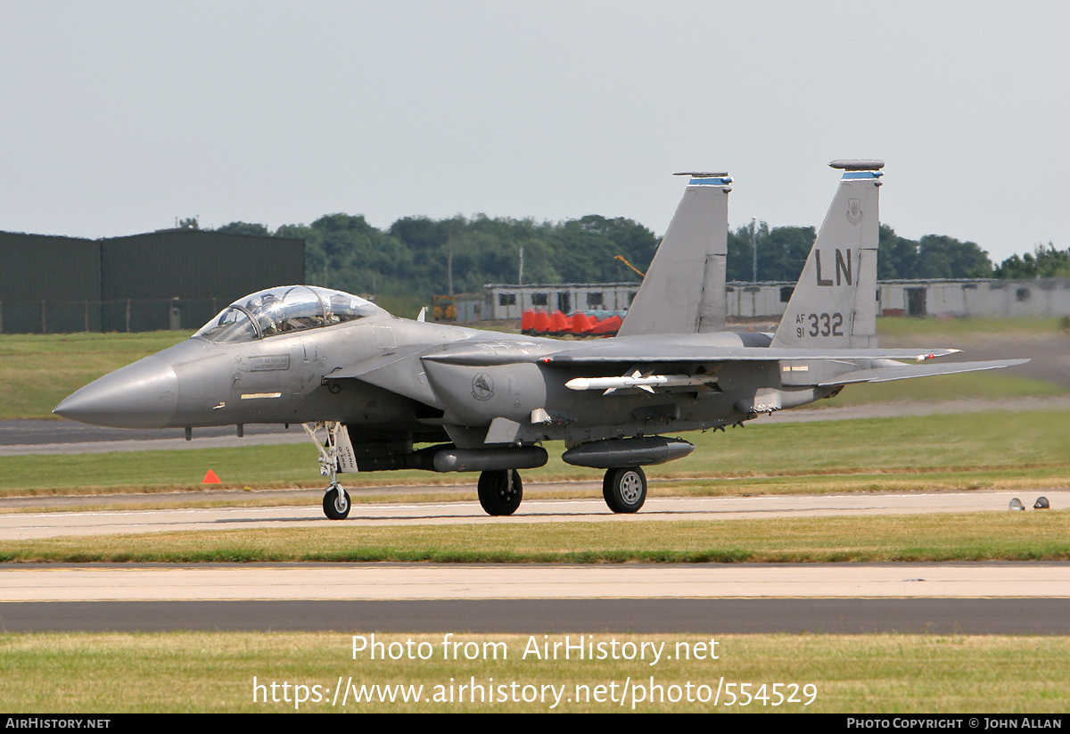 Aircraft Photo of 91-0332 / AF91-332 | McDonnell Douglas F-15E Strike Eagle | USA - Air Force | AirHistory.net #554529