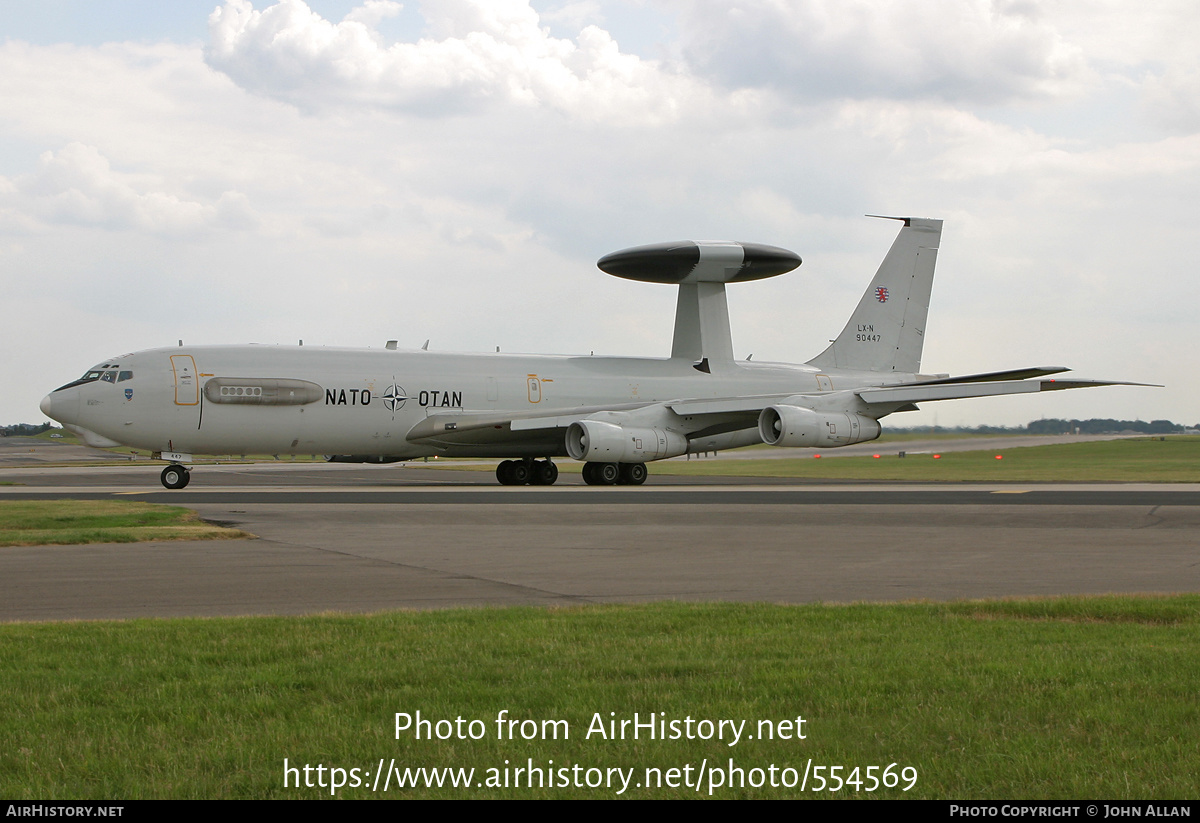 Aircraft Photo of LX-N90447 | Boeing E-3A Sentry | Luxembourg - NATO | AirHistory.net #554569