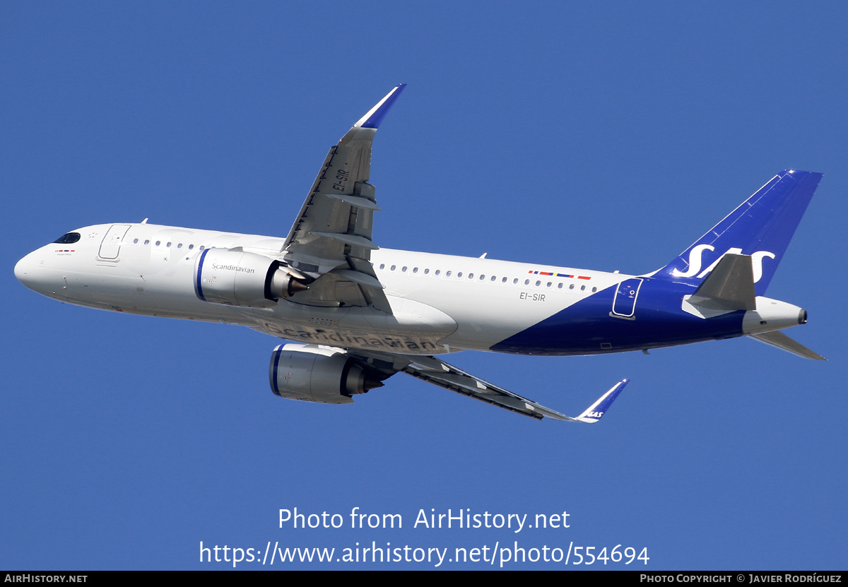 Aircraft Photo of EI-SIR | Airbus A320-251N | Scandinavian Airlines - SAS | AirHistory.net #554694