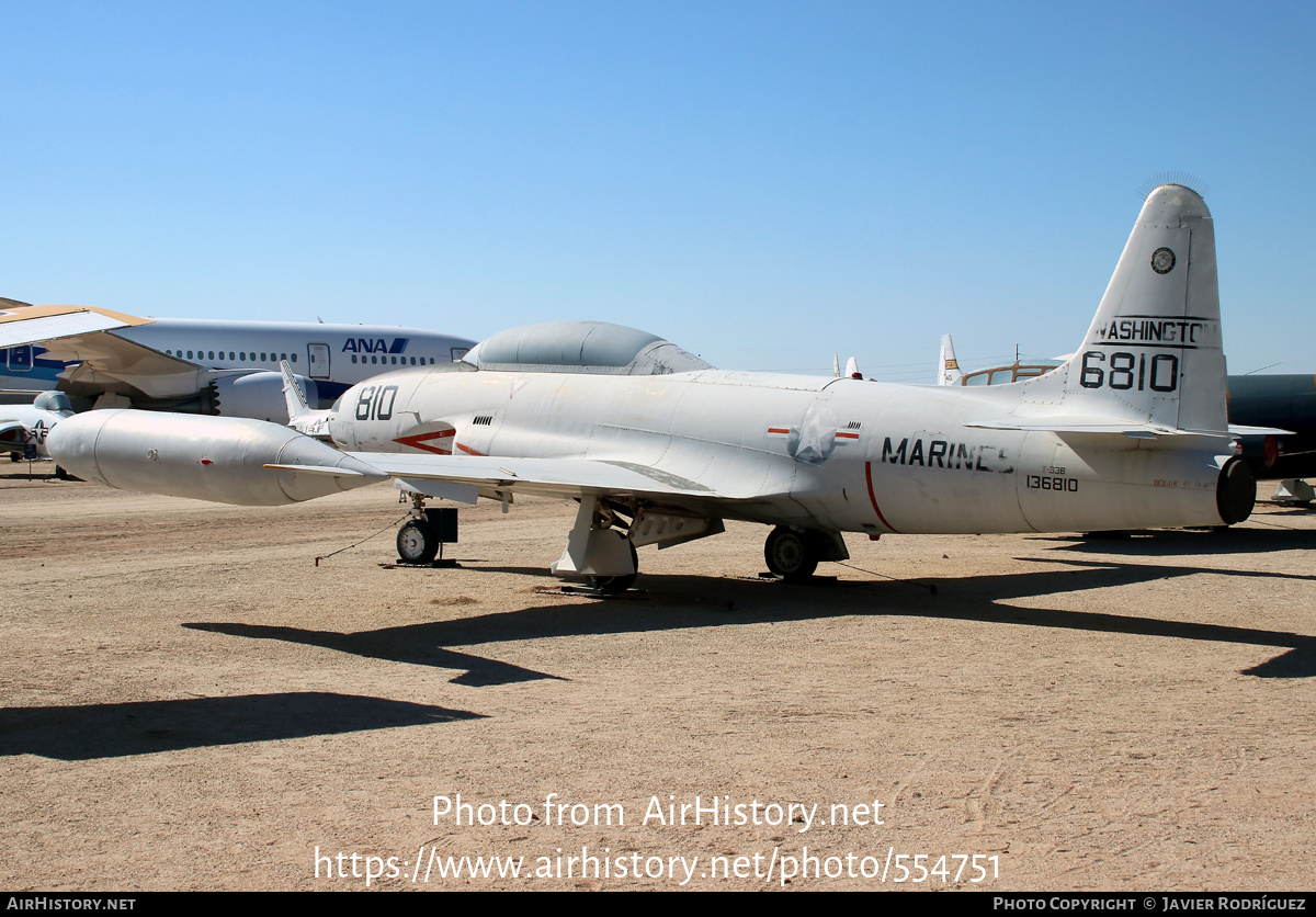 Aircraft Photo of 136810 / 6810 | Lockheed T-33B | USA - Marines | AirHistory.net #554751