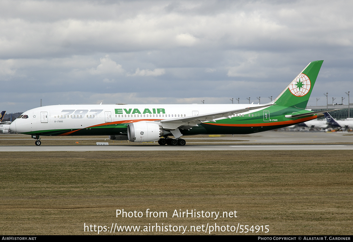 Aircraft Photo of B-17885 | Boeing 787-9 Dreamliner | EVA Air | AirHistory.net #554915