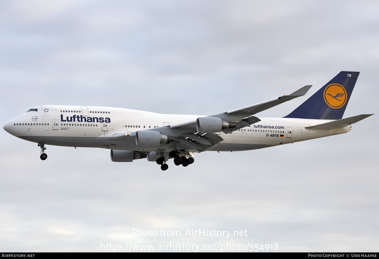 Aircraft Photo of D-ABTB | Boeing 747-430M | Lufthansa | AirHistory.net #554918