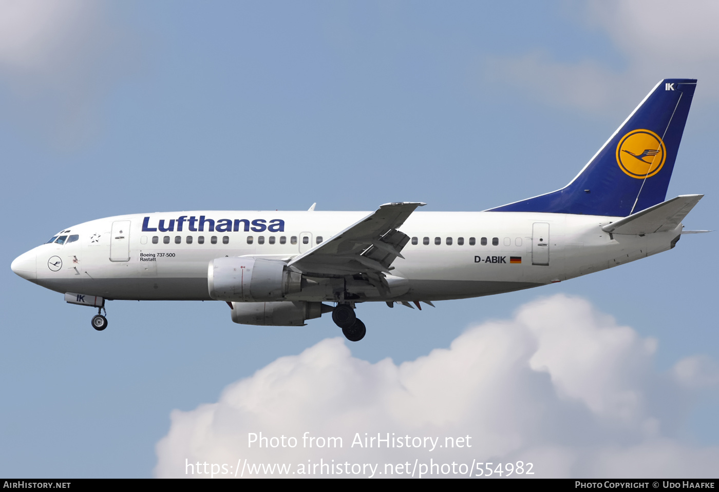 Aircraft Photo of D-ABIK | Boeing 737-530 | Lufthansa | AirHistory.net #554982