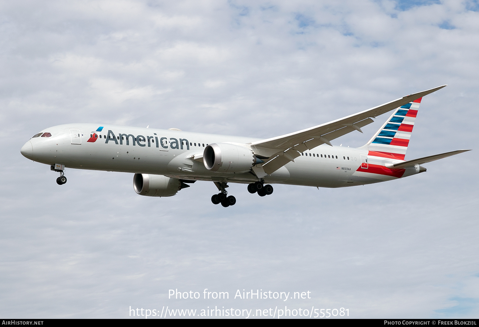 Aircraft Photo of N833AA | Boeing 787-9 Dreamliner | American Airlines | AirHistory.net #555081