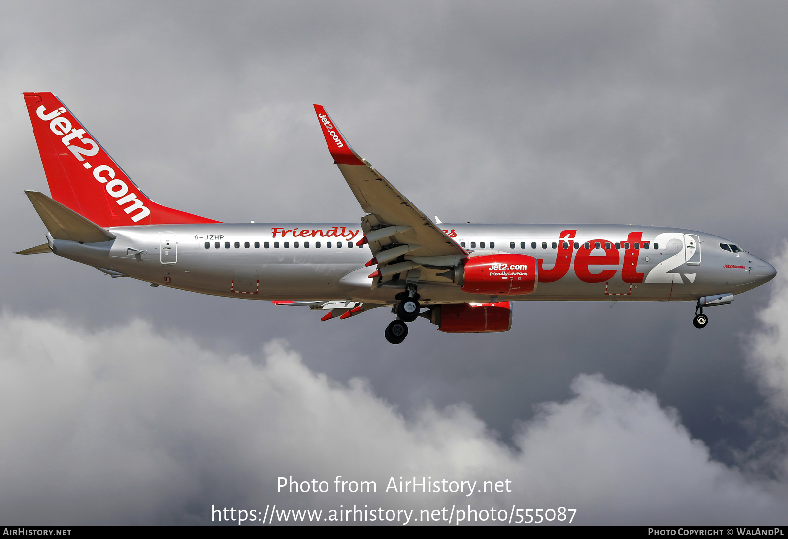 Aircraft Photo of G-JZHP | Boeing 737-800 | Jet2 | AirHistory.net #555087