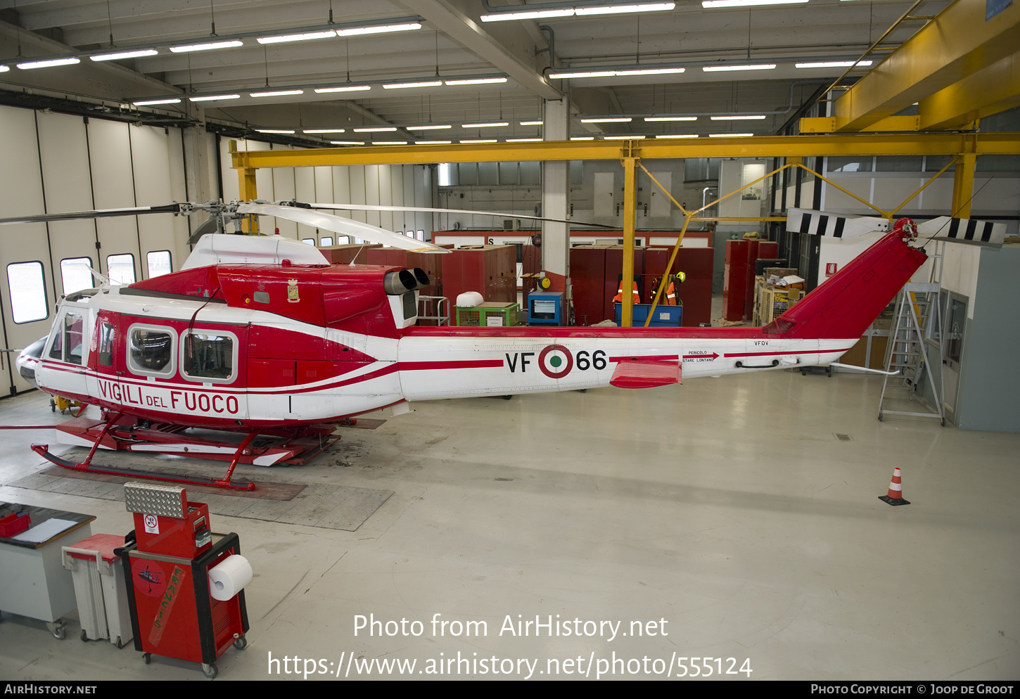 Aircraft Photo of VF-66 / VFOV | Agusta AB-412EP | Italy - Vigili del Fuoco | AirHistory.net #555124