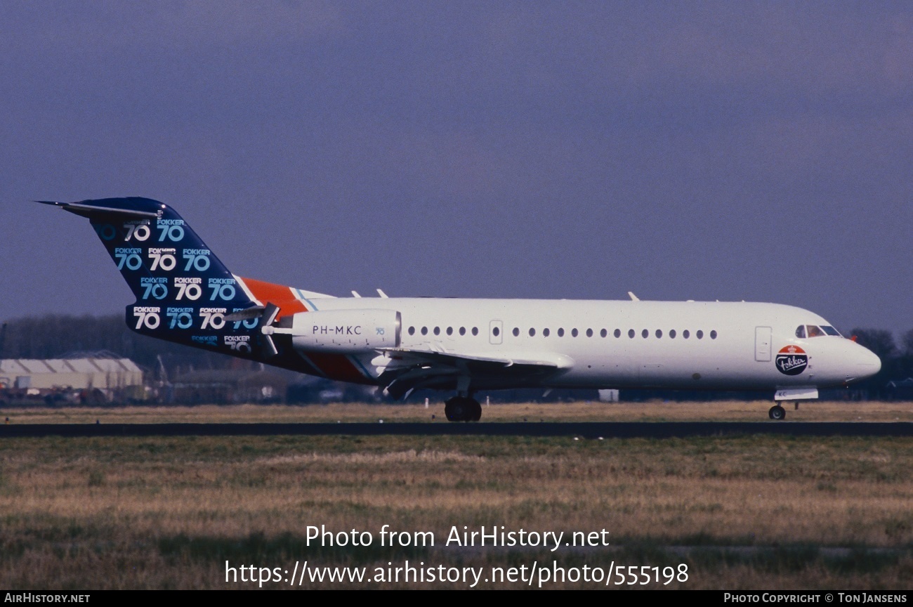 Aircraft Photo of PH-MKC | Fokker 70 (F28-0070) | Fokker | AirHistory.net #555198