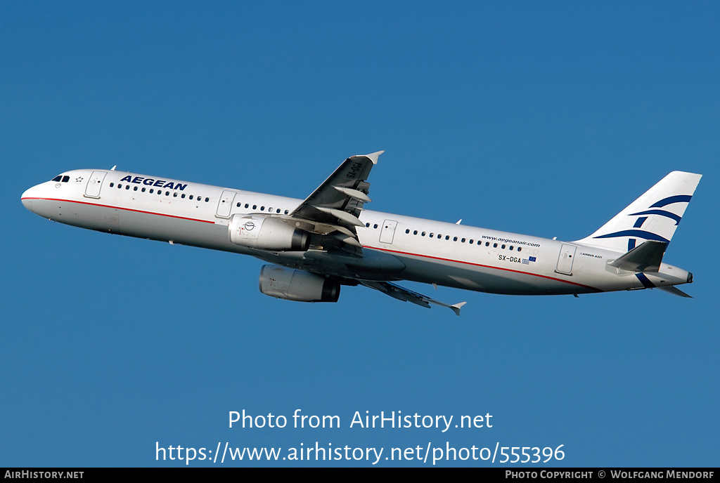 Aircraft Photo of SX-DGA | Airbus A321-231 | Aegean Airlines | AirHistory.net #555396