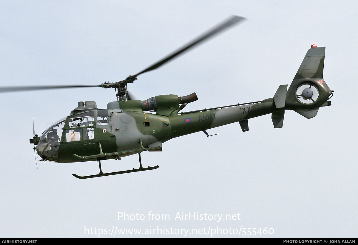 Aircraft Photo of XX378 | Aerospatiale SA-341B Gazelle AH1 | UK - Army | AirHistory.net #555460