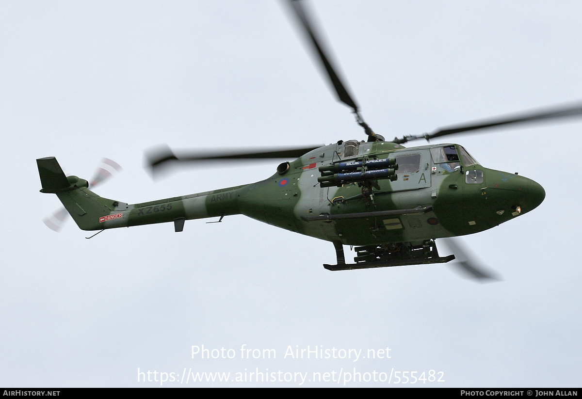 Aircraft Photo of XZ655 | Westland WG-13 Lynx AH7 | UK - Army | AirHistory.net #555482