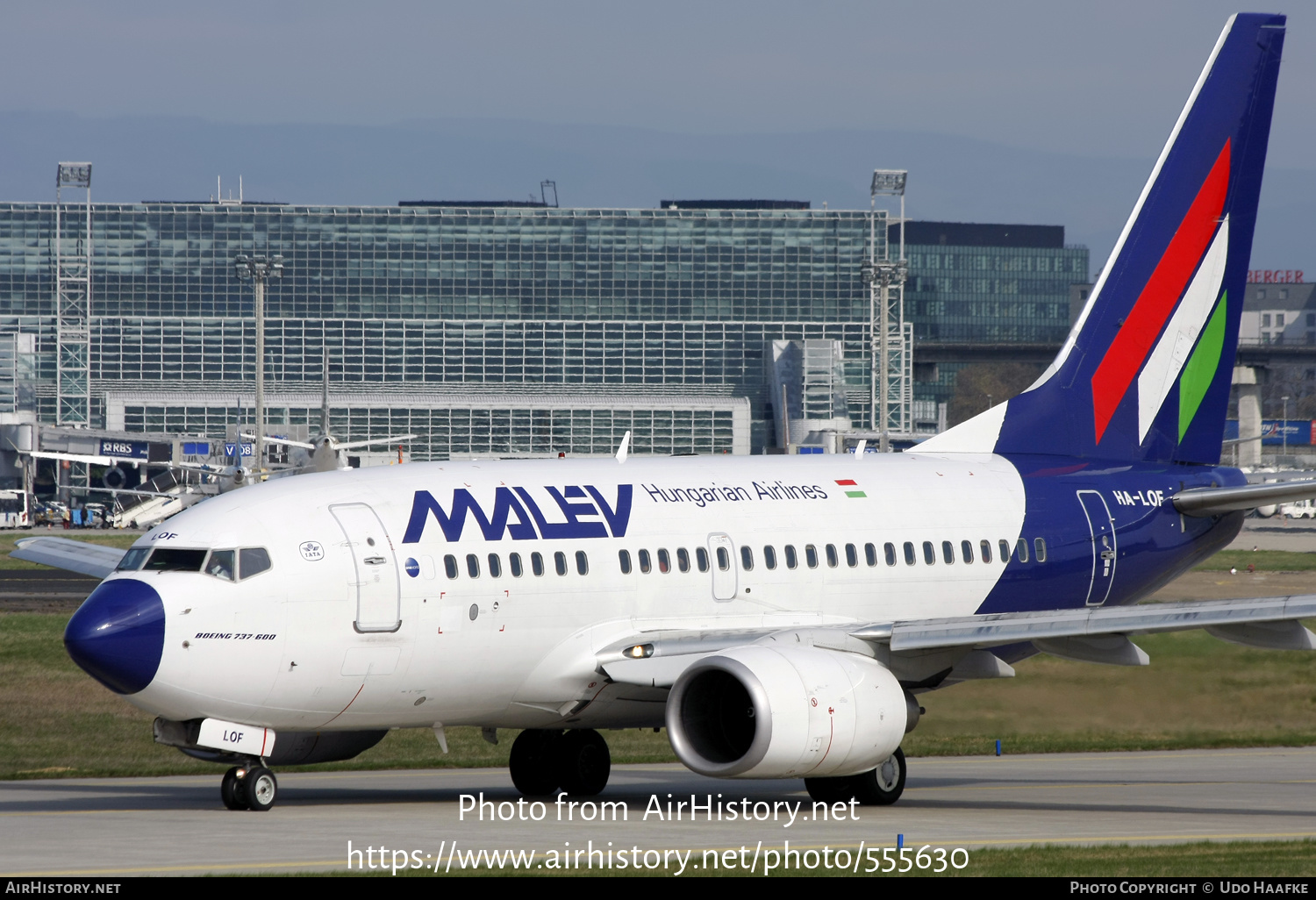 Aircraft Photo of HA-LOF | Boeing 737-6Q8 | Malév - Hungarian Airlines | AirHistory.net #555630