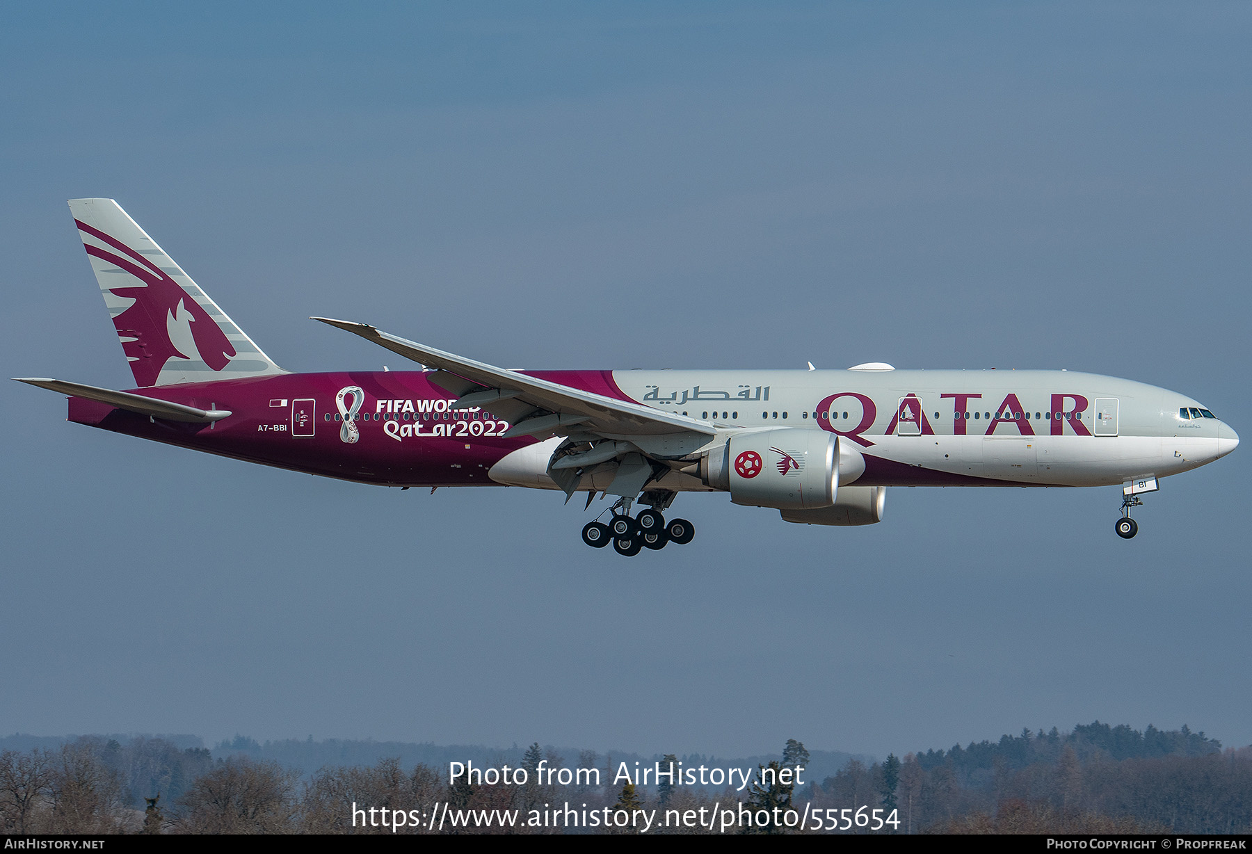 Aircraft Photo of A7-BBI | Boeing 777-2DZ/LR | Qatar Airways | AirHistory.net #555654